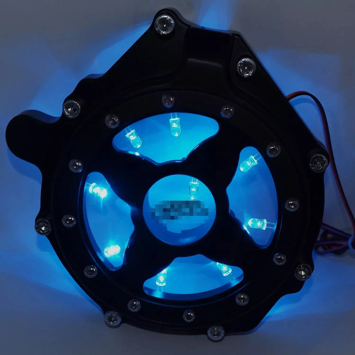 Black w/ Blue LED Engine Stator Cover for Honda CBR1000RR (2004–2007) & CB1000RA (2008–2024)