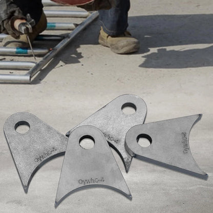 Set of 2 Weld-On Steel Shock Mounts for Universal 2 Inch Axle