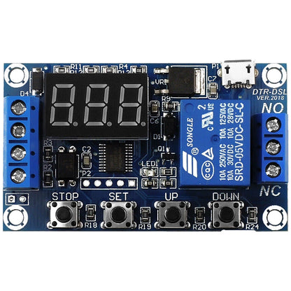 2X 1-Way Relay Module Power-off Trigger Delay Cycle Timer Switch