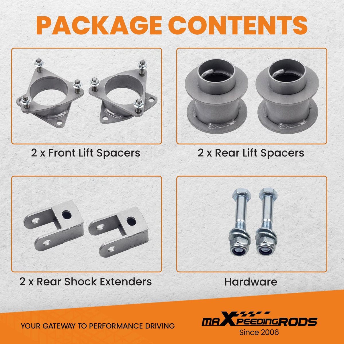 3" Lift Kit for Chevy Tahoe GMC Yukon Cadillac Escalade (2007–2020) I1CQVB