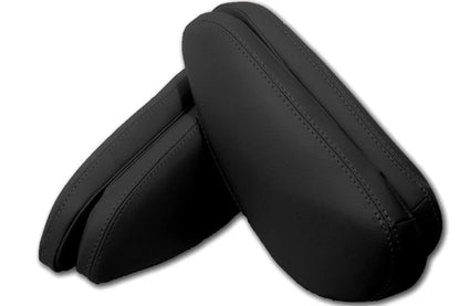 Set of 4 Rear Seat Armrest Covers for Toyota Sienna (2011–2017) Black Leather