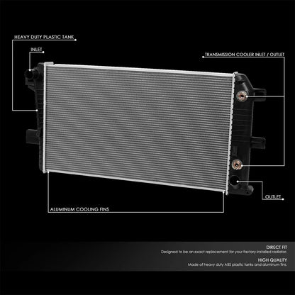 Turbo Aluminum Core Radiator DPI 2510 for Silverado Sierra 2500 3500 (2001–2005)