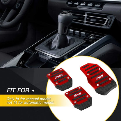 Non Slip Manual Transmission Brake Pedal Pad Cover for Universal Fit