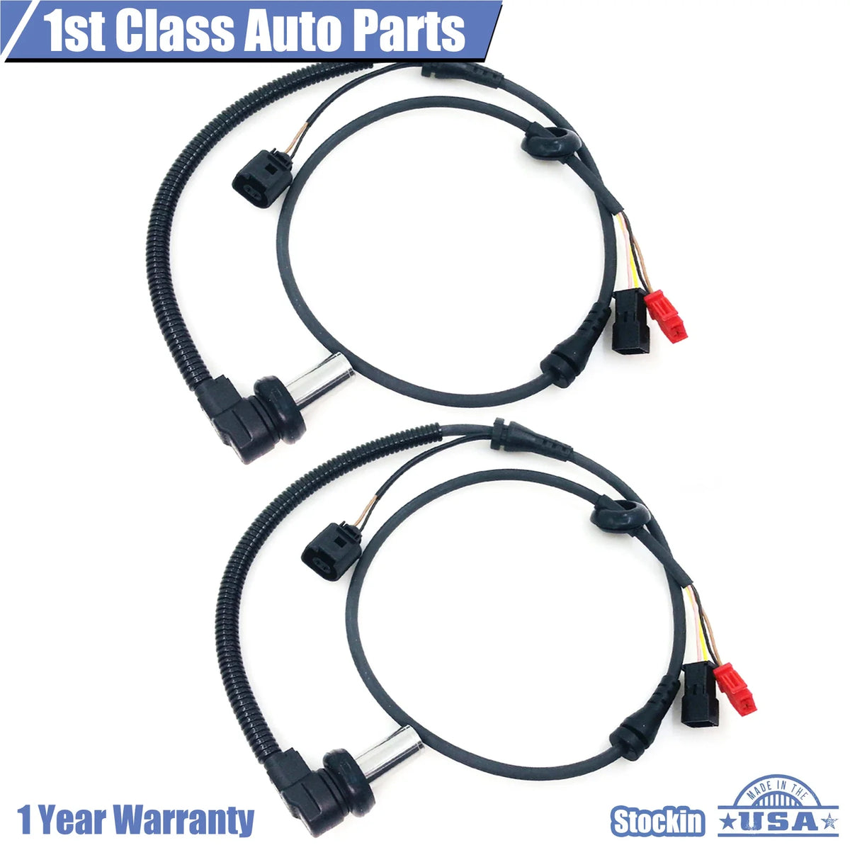 Set of 2 ABS Wheel Speed Sensors for Audi A6 Quattro (1999–2002)