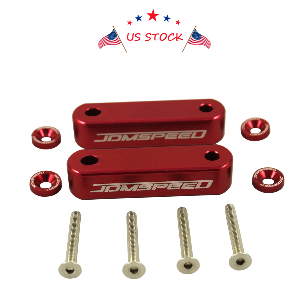 Set of 2 Hood Spacer Risers for Acura Honda Integra CRX Civic (1988–2001)