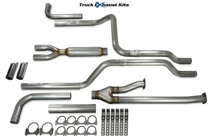 2.5" Dual Exhaust Kit for Toyota Tundra (2014–2021) Glasspack Chrome Tip
