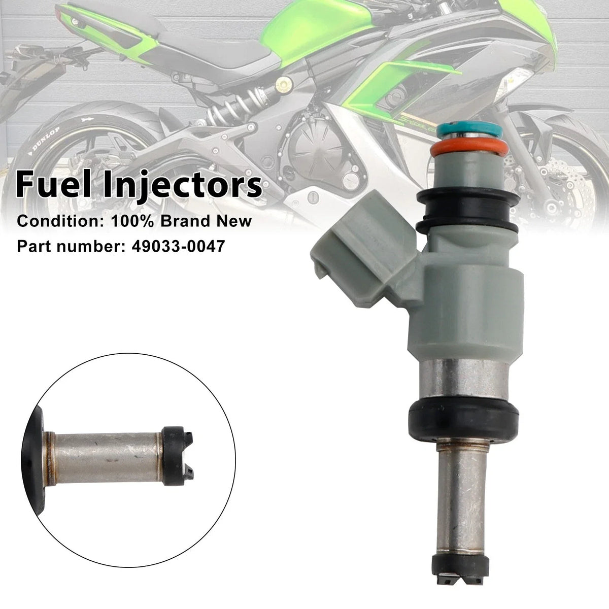 Fuel Injectors 49033-0047 for Kawasaki Ninja 400 (2018–2024)