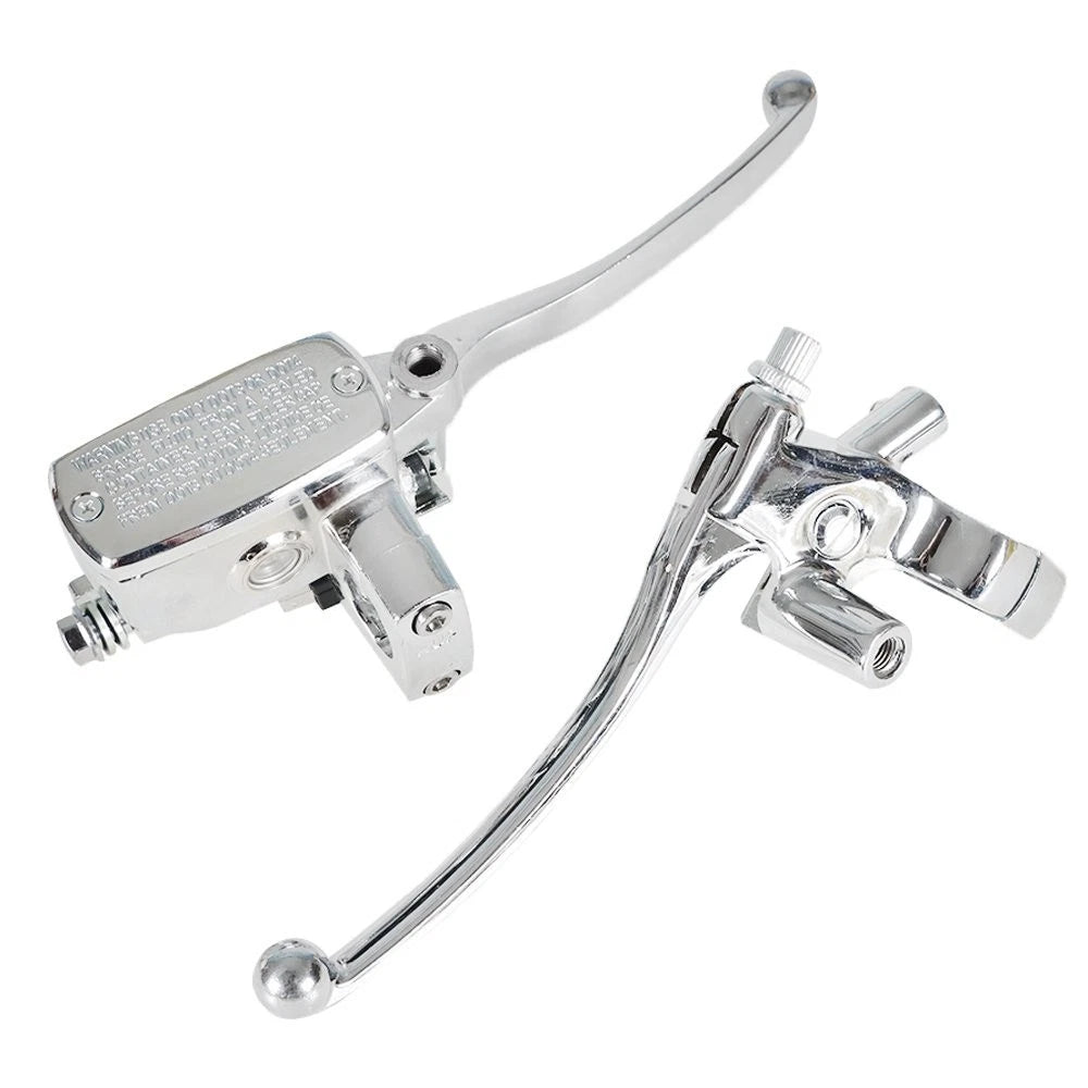 1" Motorcycle Universal Handlebar Hydraulic Brake Master Cylinder & Clutch Lever