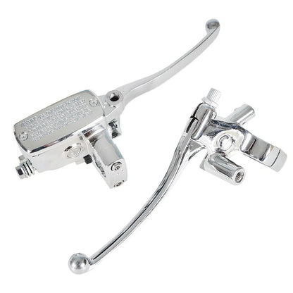 1" Motorcycle Universal Handlebar Hydraulic Brake Master Cylinder & Clutch Lever
