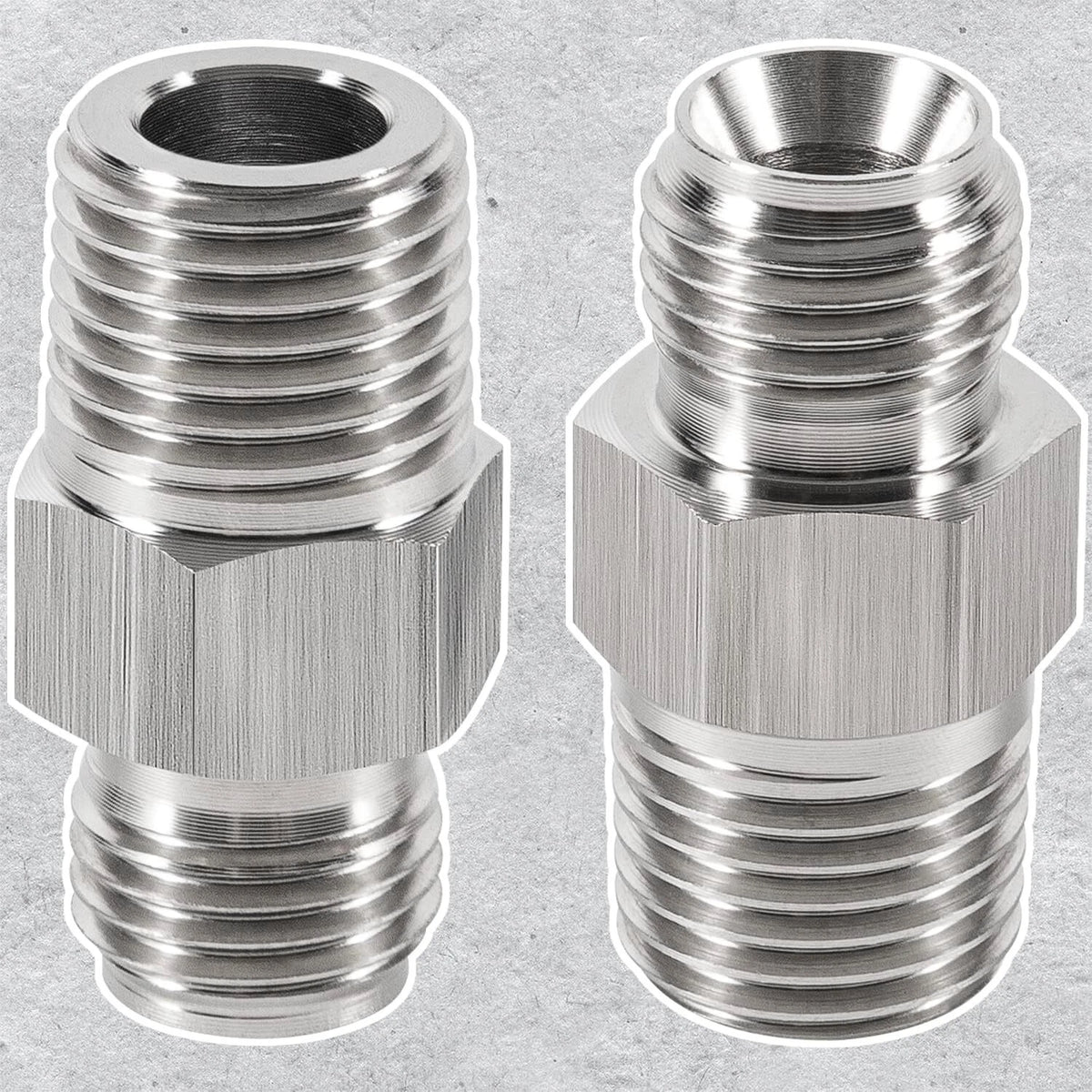 1/4" NPT Fitting Adapter for M12X1.25 Male Metric Coupling