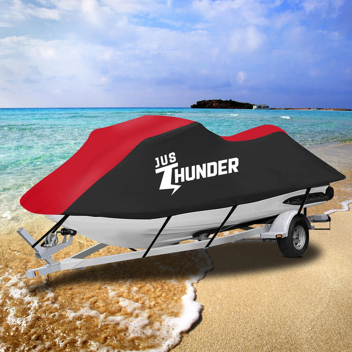 Waterproof Jet Ski Cover for Yamaha WaveRunner EX Deluxe & Sea-Doo Spark (2-3)