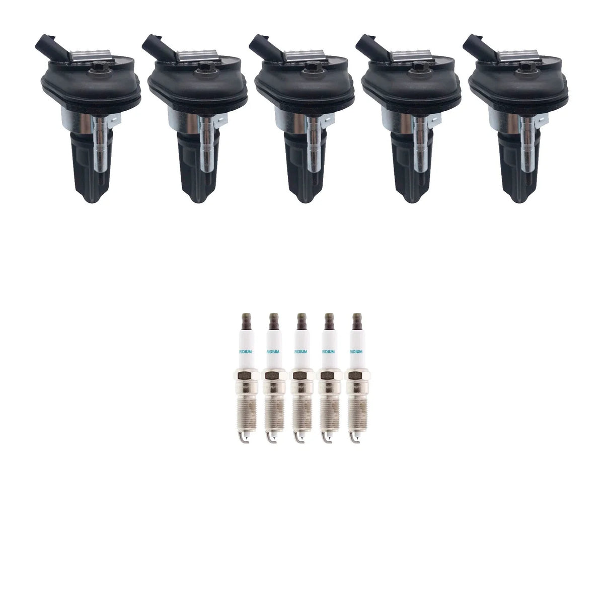 Set of 5 Ignition Coils & Denso Iridium Spark Plugs for Colorado (2004–2012)