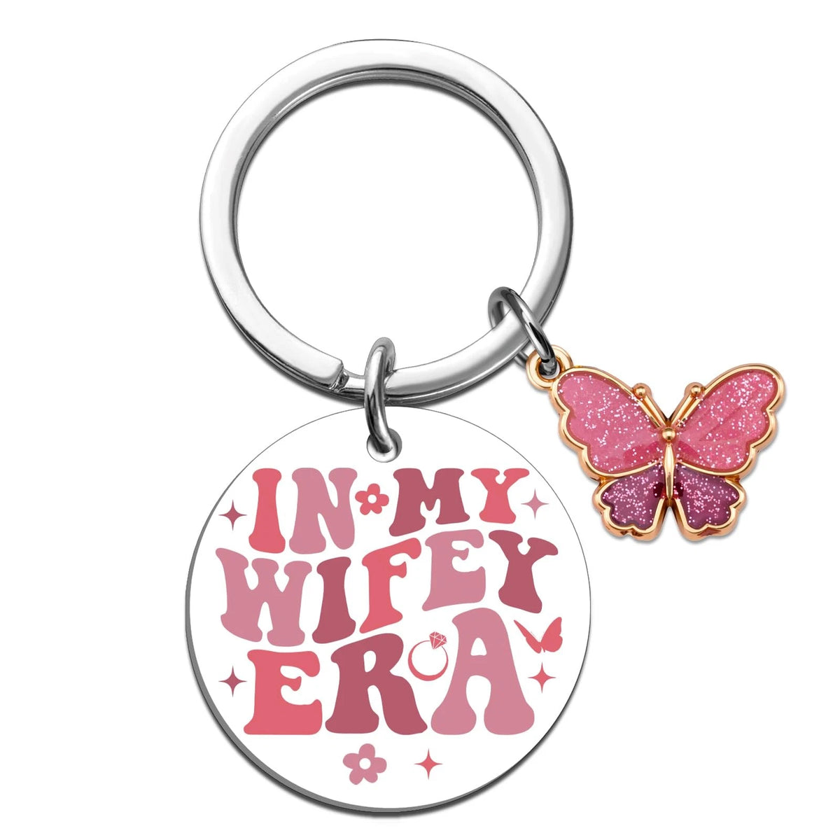 Set of 4 Bachelorette Gifts for Bride Keychains