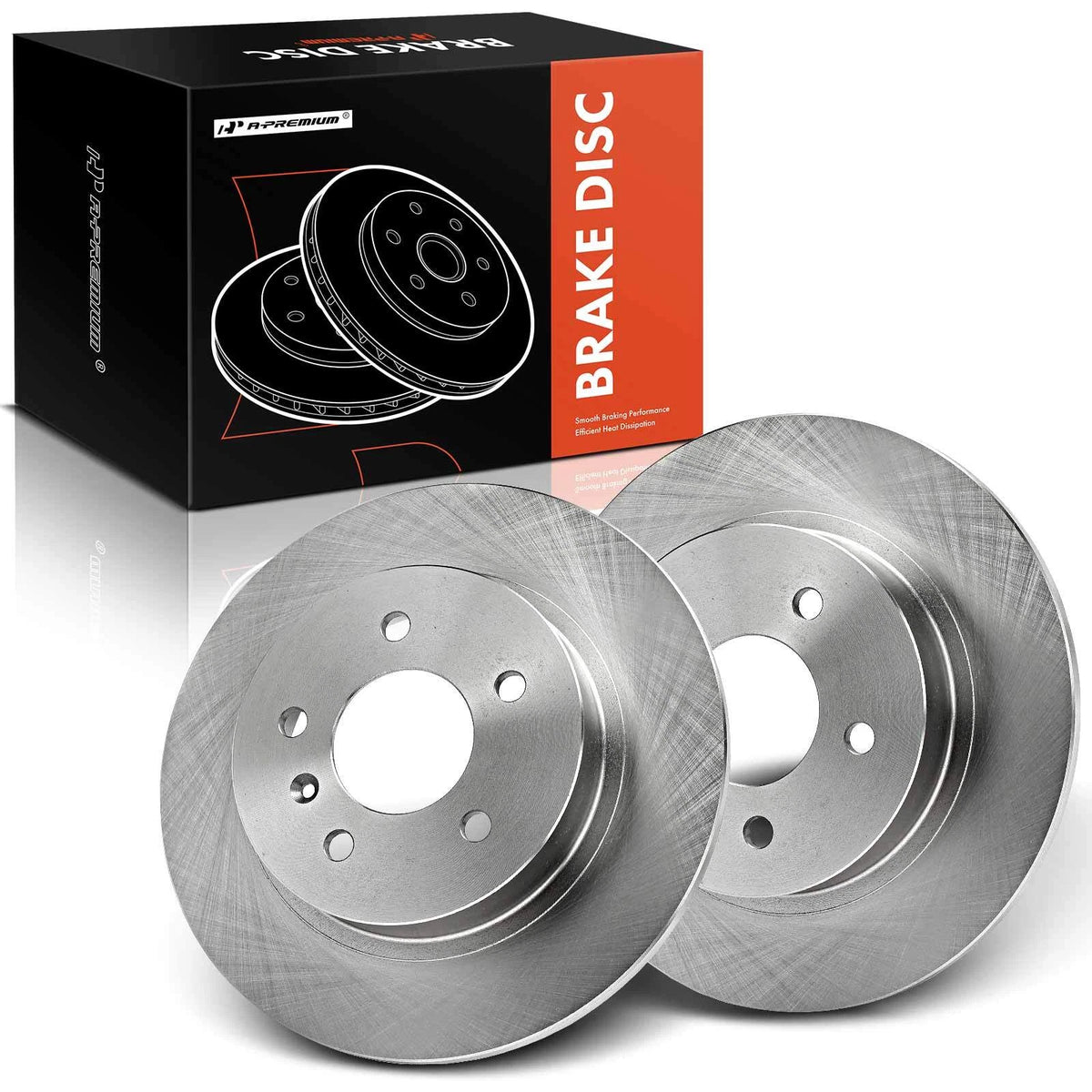 Set of 2 Rear Disc Brake Rotors for Buick Lucerne Cadillac DTS (2006–2011) 12162101, 12062101, R-55127