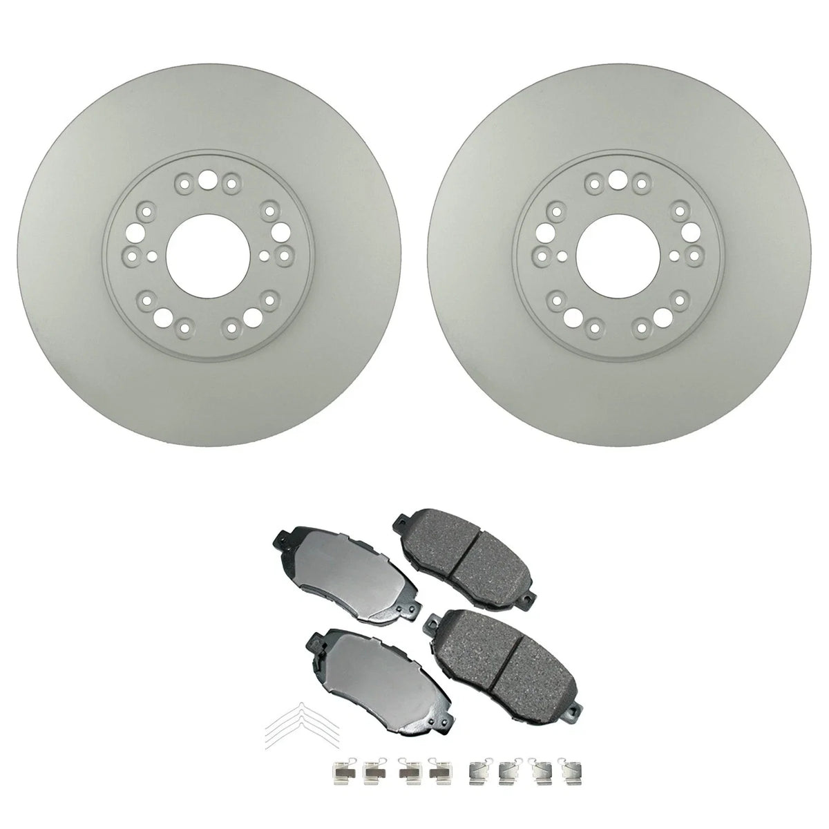 Front Rotors & Akebono ProACT Ceramic Brake Pads for Lexus SC400 (1992–2000)