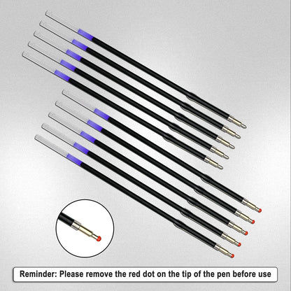 50 Pieces Ballpoint Refills for (1mm Black Ink)