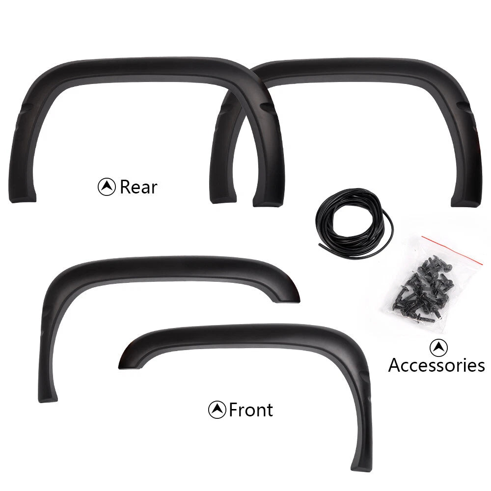 Set of 4 Textured Bolt Fender Flares for Dodge Ram 1500-3500 (1994–2001) 02RSA3705BDM