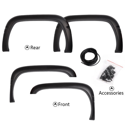 Set of 4 Textured Bolt Fender Flares for Dodge Ram 1500-3500 (1994–2001) 02RSA3705BDM