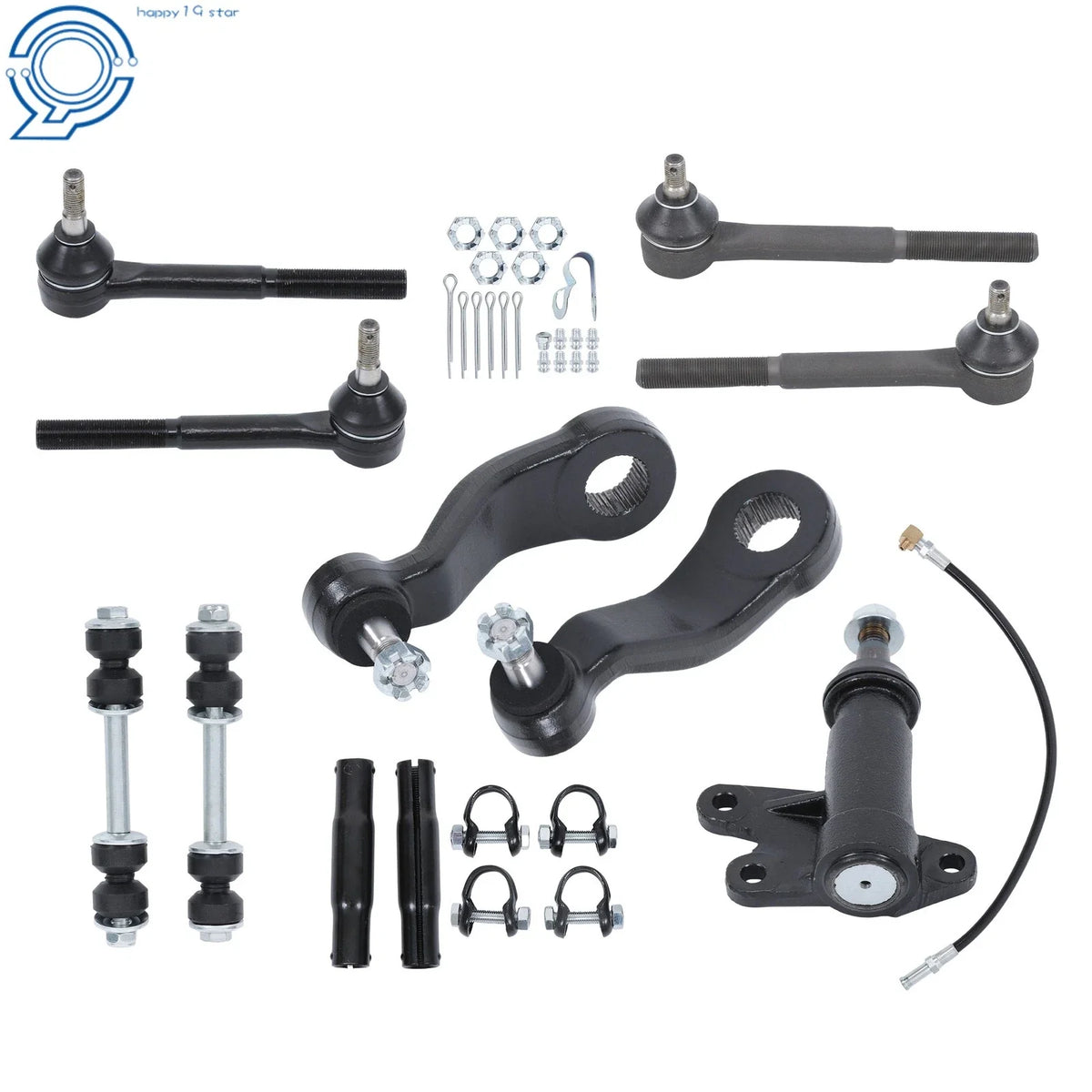 Set of 4 Front Tie Rods and Sway Bar Kit for Chevrolet C1500 (1993–1999)