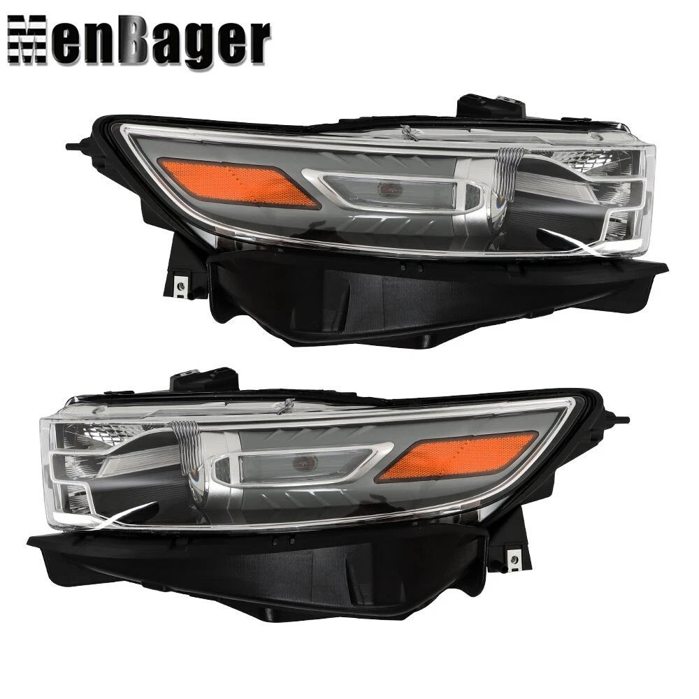 Set of 2 Headlight Headlamp Halogen for Ford Taurus (2013–2016) 1001528