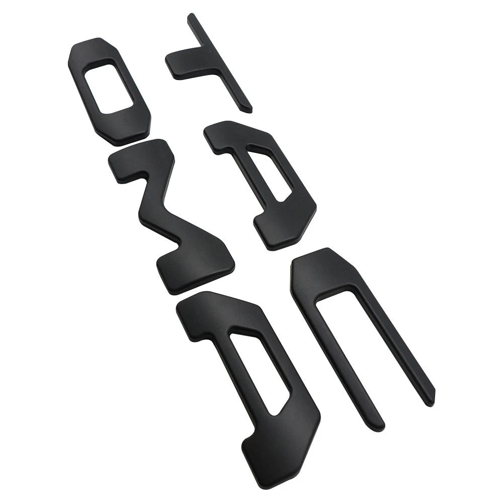 Tailgate Emblems for Tacoma (2024–2026) Matte Black 3D Badge
