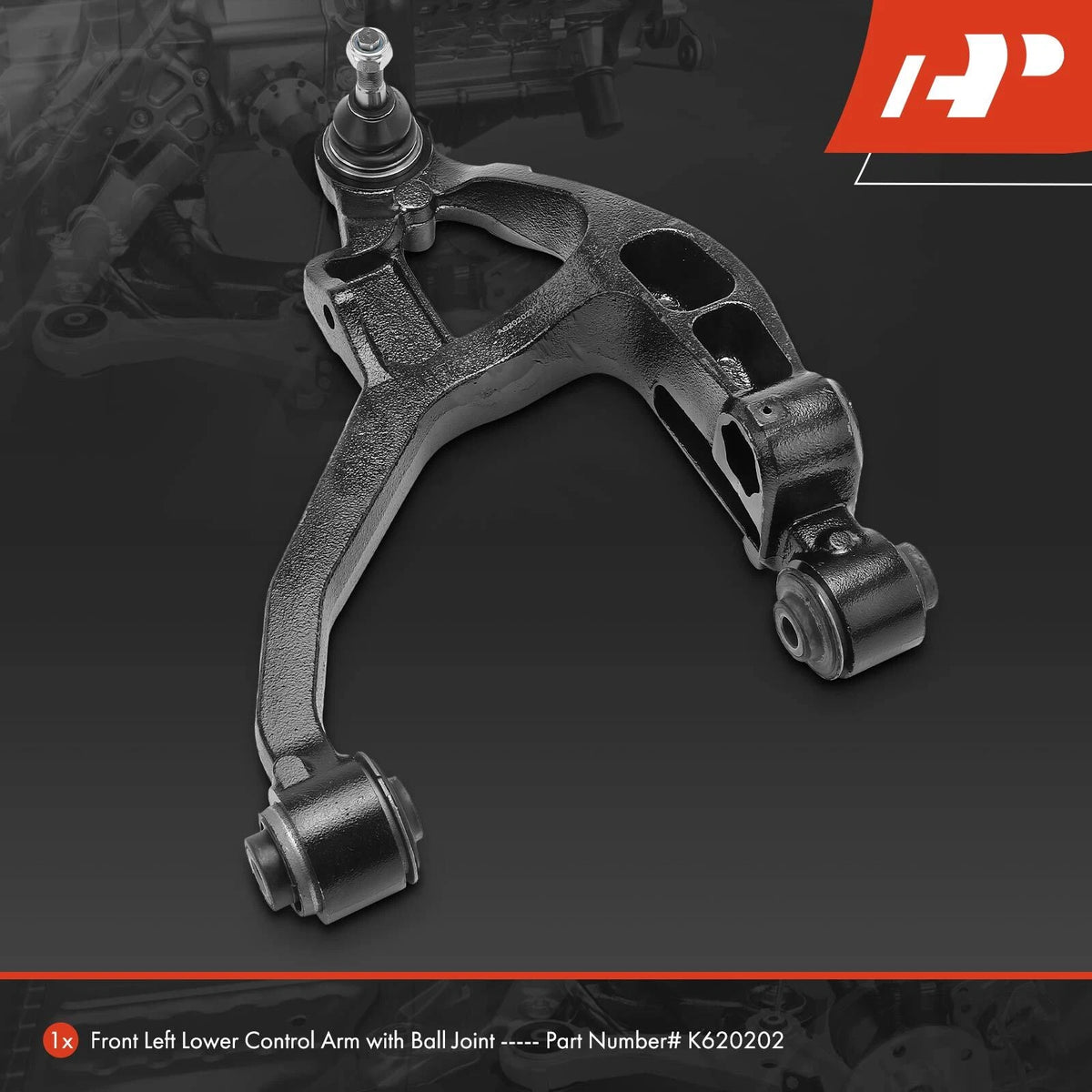 Front Left Lower Control Arm w/ Ball Joint for Dodge Durango (2004–2009) 52113209AA, 52113209AB, 52855529AA, 52855529AB, 52855529AC, RK620202