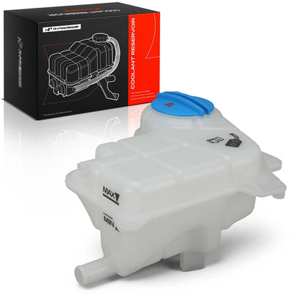 Front Coolant Reservoir with Cap & Sensor for Audi A4 A6 (2002–2005) 8E0121403A, 8E0121403D, 8E0121321, 603-098