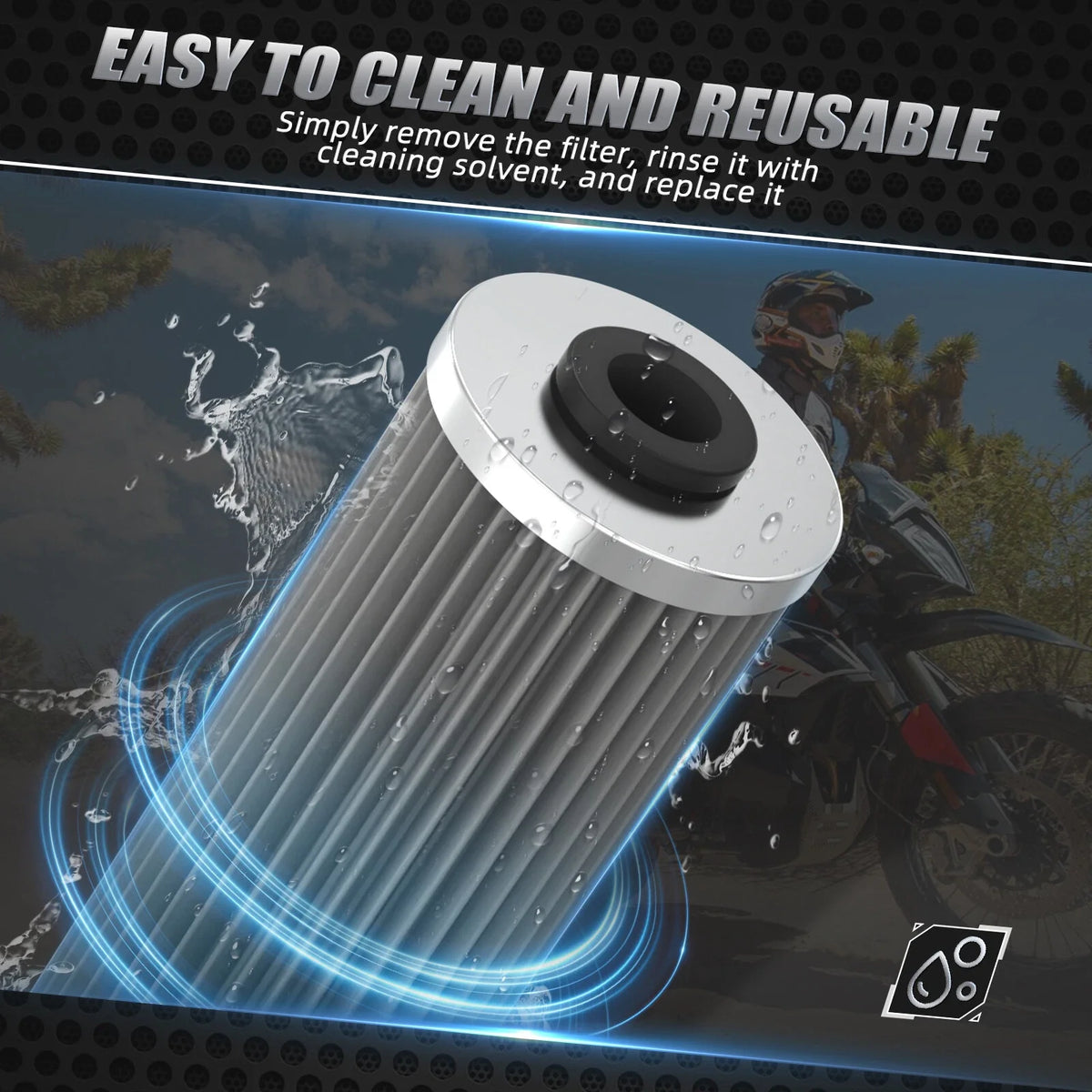 1x Magnetic Oil Filter for KTM 950/990/1090/1190/1290 (2003–2023)