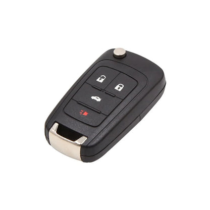 Replacement Key Shell Case for Chevrolet Cruze (2011–2016) - 4 Button Black