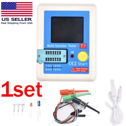 LCR-T7 Transistor Tester for Diodes, Triodes, FETs (TFT Screen)