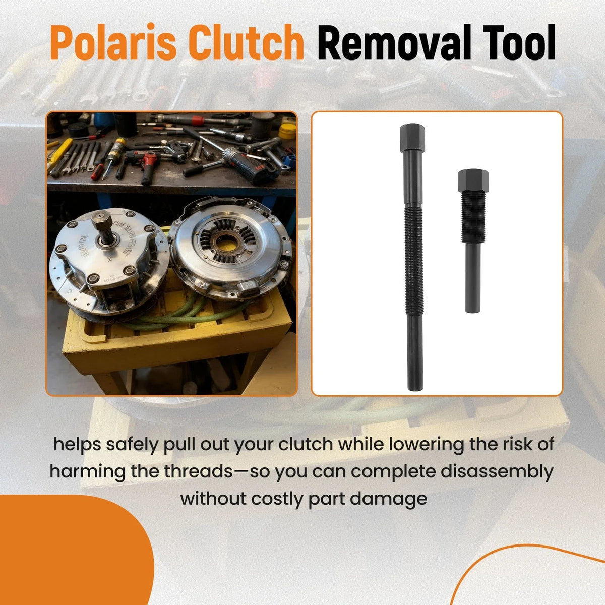 Clutch Puller Set for Polaris Sawtooth Scrambler 250 400 500 (1985–2016)