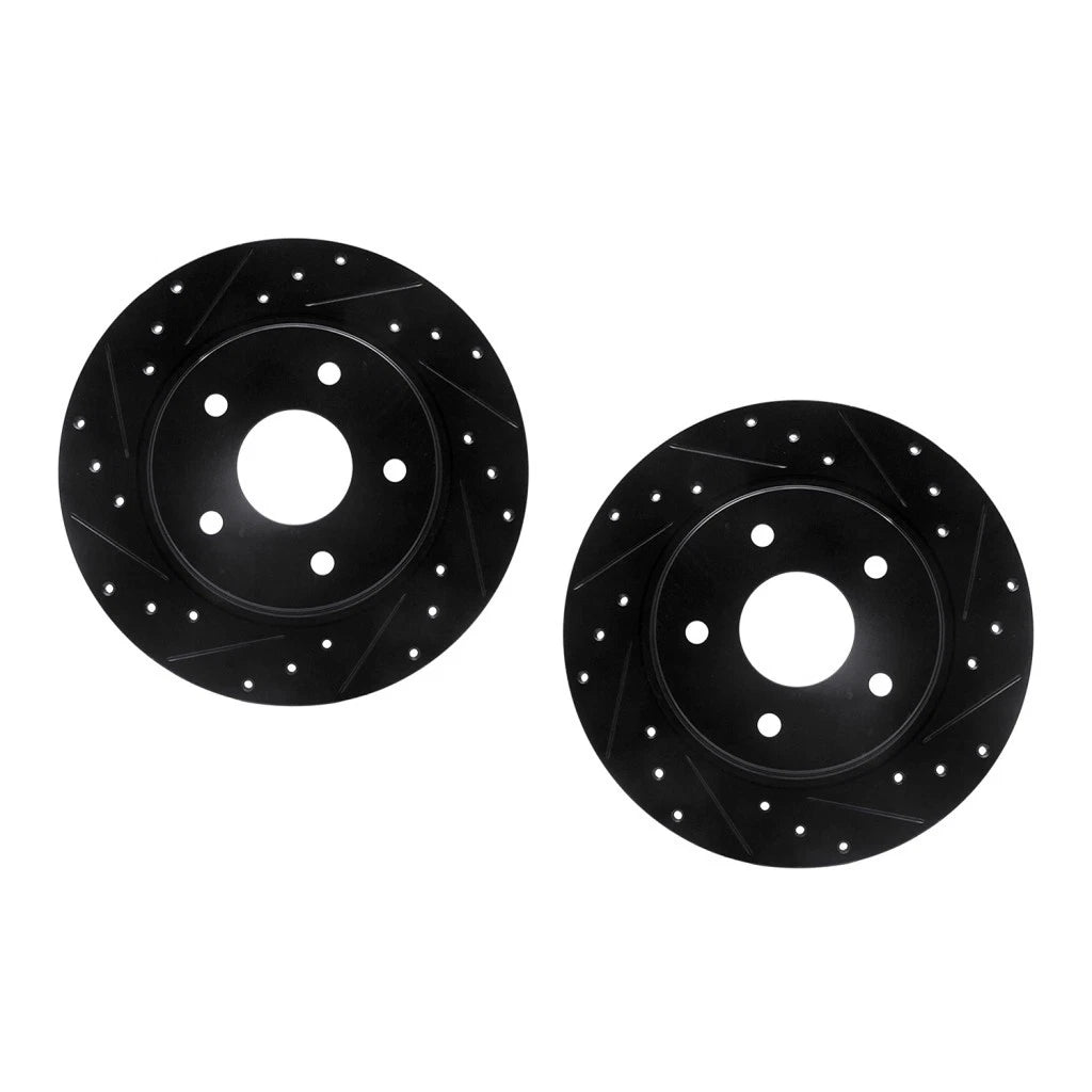 Rotor Set Rear for Ram C/V (2012–2015) ALX-PAU-DF-8002-40084-CLA2, Drilled & Slotted