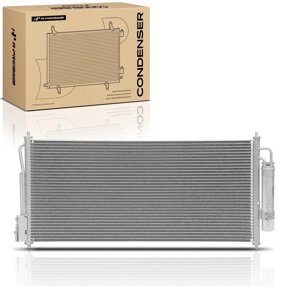 A/C Condenser with Receiver Drier for Nissan Altima Maxima (2002–2006) 921008J000, 921008J050, 3057
