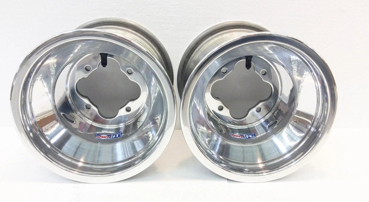 DWT Polished A5 9" Rear Wheels Rims for Yamaha YFZ450 Banshee Raptor (2000–2023)