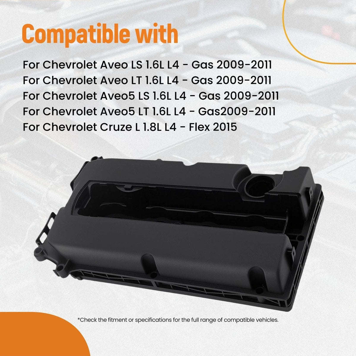 Engine Cover Assembly for Chevrolet Cruze Sonic 1.8L (2011–2015) ECVMG001