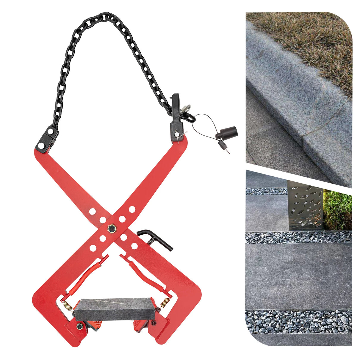 XYT-F350kg Industrial Pallet Puller Clamp for Lifting Concrete Granite Stones