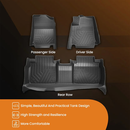 Floor Mats for Toyota Camry (2012–2017) TPE Rubber All Weather Waterproof