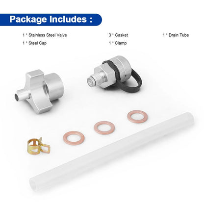 M12x1.5 Quick Twist Oil Drain Valve for Easy Oil Changes