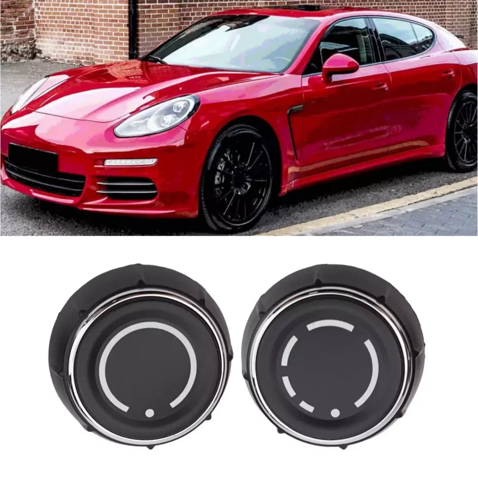 Set of 4 Radio Button Knobs for Porsche 911, Panamera, Cayman, Boxster
