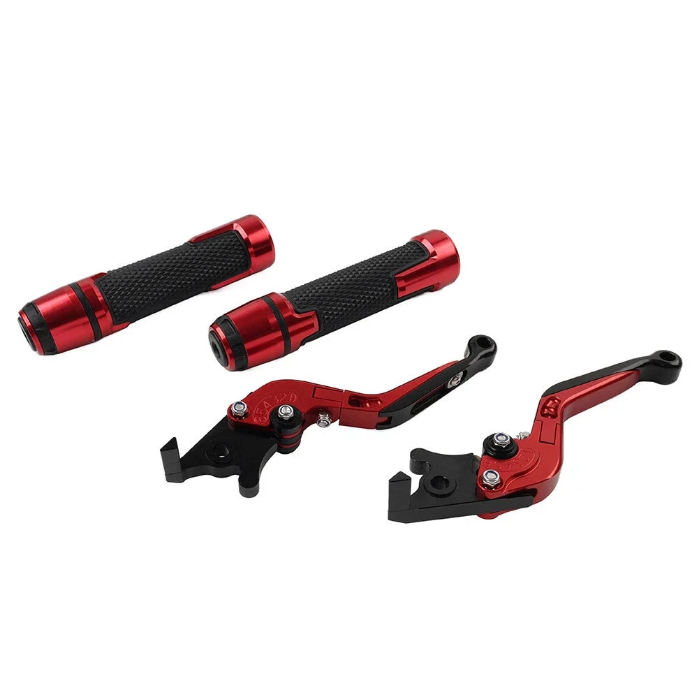 Set of 2 Red Extendable Brake Clutch Levers for BMW G310R G310GS (2017–2023)
