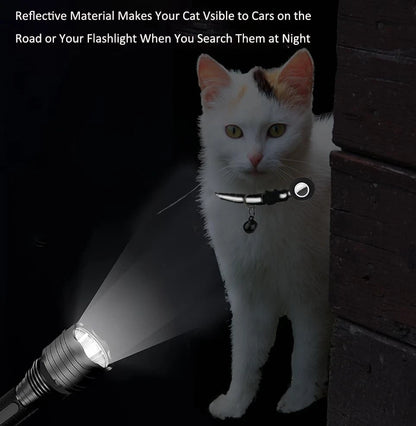 12-Pack Reflective Cat Collars 19-32 cm - Multicolor