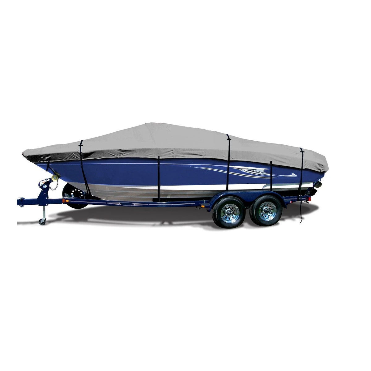 Fishing Boat Cover for Crestliner CX 17 (Troll Motor, Trailerable)