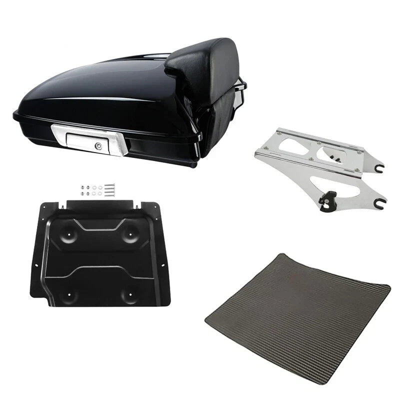 Razor Trunk Backrest Pad Mount Rack for Harley Touring CVO Road Glide (2014–2026)