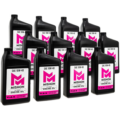 12 Quart Case of Engine Oil 10W-40 Full Synthetic for ATV UTV Motorcycle (519-COI2229L)