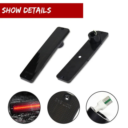 Smoked LED Rear Side Marker Lights for Jeep CJ5 CJ6 CJ7 CJ8 SJ Wagoneer (1970–1986)