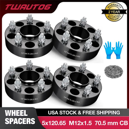 4X 1.5" Hubcentric Wheel Spacers for Chevrolet Blazer (1987–2005) 5x120.65