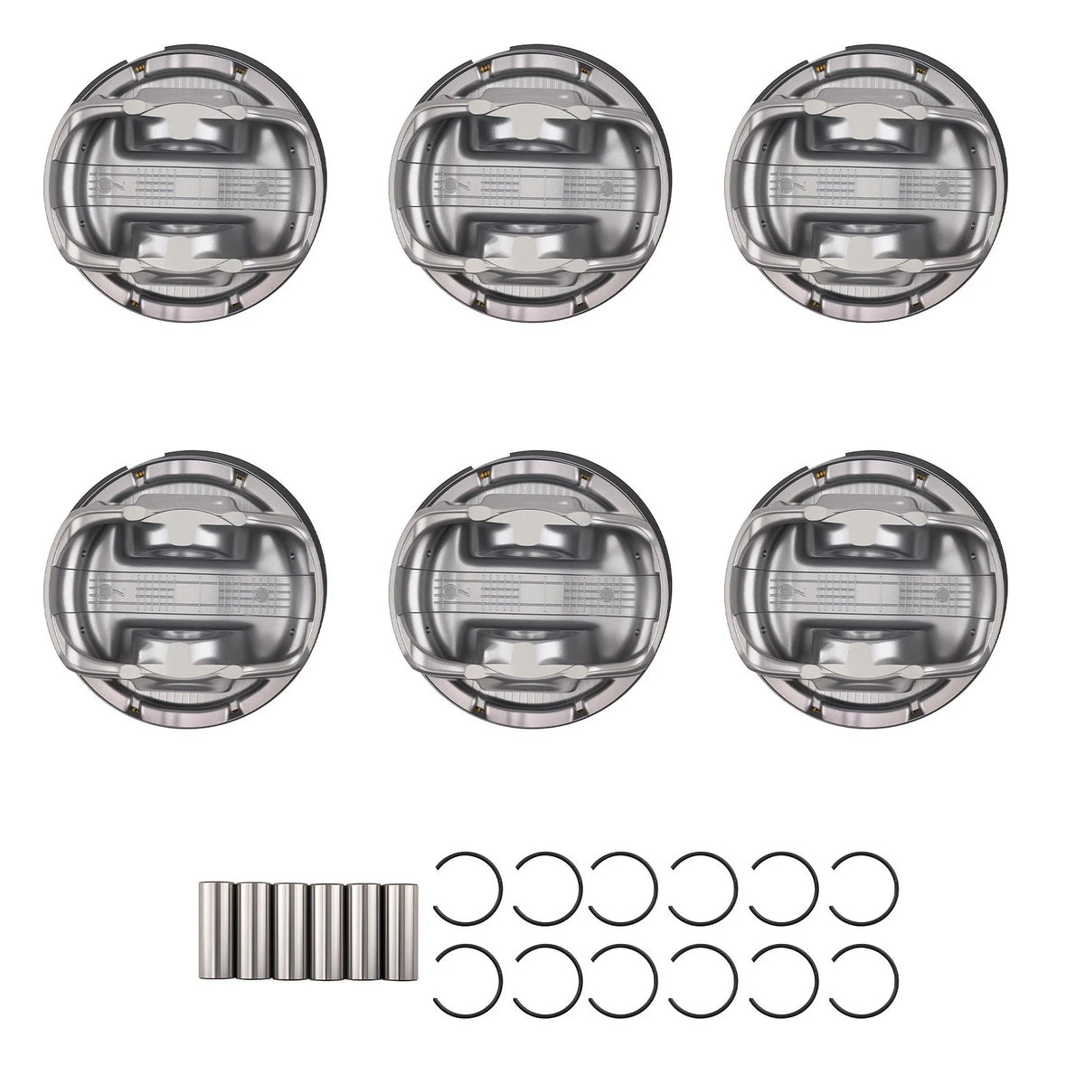 6PC Engine Piston Kit for Kia Sorento/Sedona 3.3L V6 (2011–2020) 23041-3CFA0