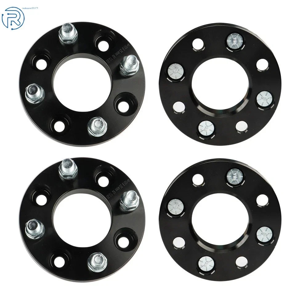 Set of 4 Wheel Spacers for Club Car Golf Cart (1" 4x4, 1/2x20 Studs, 62mm Hub Bore)