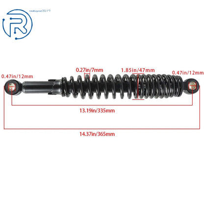 Black Shocks 335mm for Honda S65 CL/CT70 XL75 CL/CM/S90 CM91 (1970–1979)