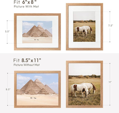 8.5x11 Picture Frame for Solid Oak Wood (No Part Numbers)